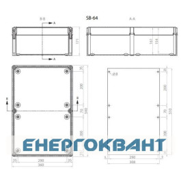 Монтажна плита ETI 001102505 SB-MP64 (для SB-64)