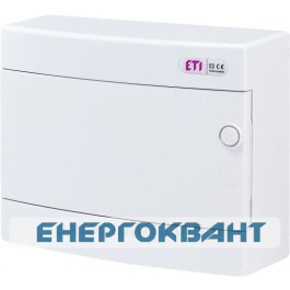 Зовнішній модульний щит ETI 001101006 ECT 12PO 12 М з білої дверцятами