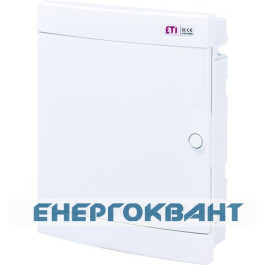 Вбудований щиток ETI 001101016 ECМ 24PO 24 М з білої дверцятами