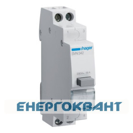 Кнопковий вимикач Hager SVN342 230В / 16А 2НЗ