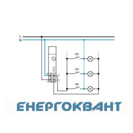Реле часу Hager EMN005 для сходів з сигналізацією відключення