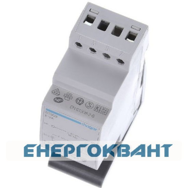 Модульний трансформатор Hager ST303 для дзвінка 230В / 8-12В 8ВА Модульний трансформатор Hager ST303 для дзвінка 230В / 8-12В 8ВА