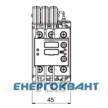 Контактор ETI 004643819 CEM CK 20.01N (20 кВАр 400-440V)