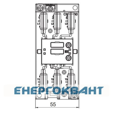 Контактор ETI 004643822 CEM CK 40.01N (40 кВАр 400-440V)