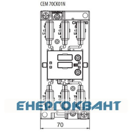 Контактор ETI 004643825 CEM CK 70.01N (70 кВАр 400-440V)