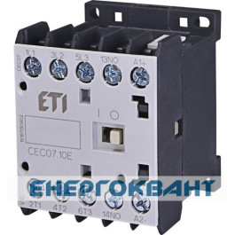 Мініатюрний контактор ETI 004641054 CEC 07.10 230V AC (7A; 3kW; AC3)