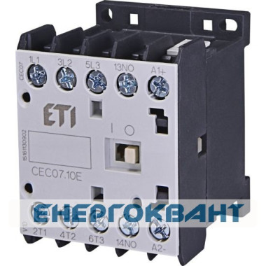 Мініатюрний контактор ETI 004641054 CEC 07.10 230V AC (7A; 3kW; AC3)
