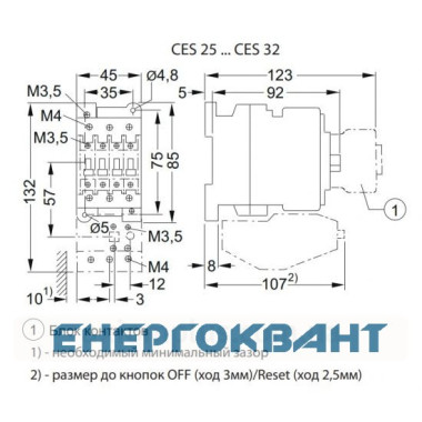 Контактор ETI 004646541 CES 25.00 (11 kW) 24V AC