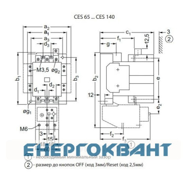 Контактор ETI 004646564 CES 85.22 (45 kW) 24V AC
