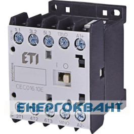 Мініатюрний контактор ETI 004641090 CEC 16.10-230V-50 / 60Hz (16A; 7.5kW; AC3)
