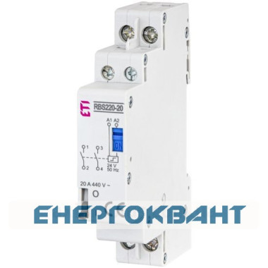 Імпульсне реле ETI 002464115 RBS 220-20 24V AC 20A (2НО AC1)