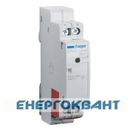 Електронне імпульсна реле Hager EP411 з двома окремими входами 1 але 16А / 8-24В