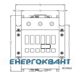 Контактор ETI 004651103 CEM 95.00 230V AC