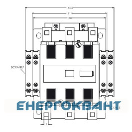 Контактор ETI 004653143 CEM 112.22 230V AC