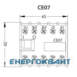 Контактор ETI CE 07.10 / AC230V