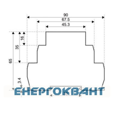 Багатофункціональний реле часу ETI 002470071 CRM-93 H 230V (3x8A AC1)
