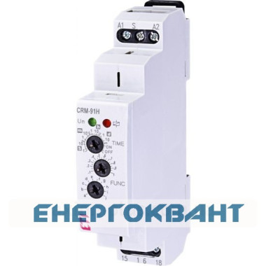 Багатофункціональний реле часу ETI 002470070 CRM-91H 230V (1x16A AC1) Багатофункціональний реле часу ETI 002470070 CRM-91H 230V (1x16A AC1)