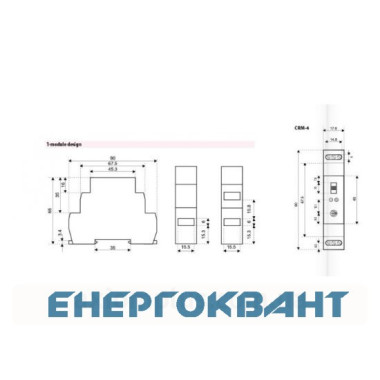 Реле управління сходовим освітленням ETI 002470012 CRM-4 230V Реле управління сходовим освітленням ETI 002470012 CRM-4 230V