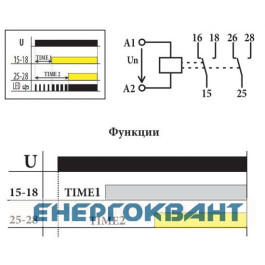 Дворівневе реле часу ETI 002470091 SJR-2 230V AC (2x16A AC1)