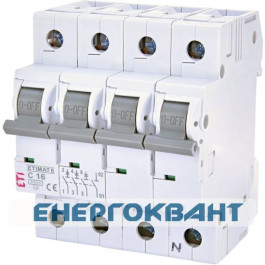 Автоматичний вимикач ETI 002146516 ETIMAT 6 3p + N C 16А (6 kA)