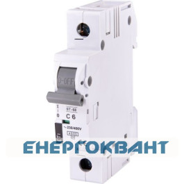 Автоматичний вимикач ETI 002181312 ST-68 1p З 6А (4.5 kA)