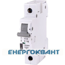 Автоматичний вимикач ETI 002181316 ST-68 1p З 16А (4.5 kA)