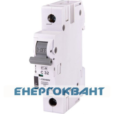 Автоматичний вимикач ETI 002181319 ST-68 1p З 32А (4.5 kA)