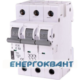 Автоматичний вимикач ETI 002185319 ST-68 3p C 32А (4.5 kA)