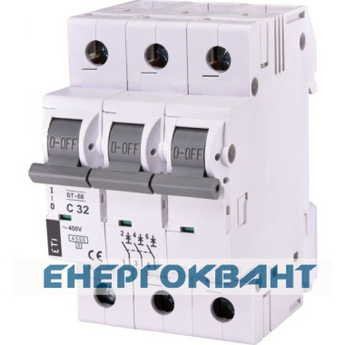 Автоматичний вимикач ETI 002185319 ST-68 3p C 32А (4.5 kA)