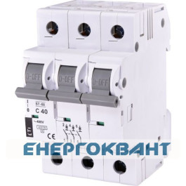 Автоматичний вимикач ETI 002185320 ST-68 3p C 40А (4.5 kA)
