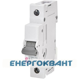 Автоматичний вимикач ETI 270100101 ETIMAT P10 1p B 1A (10kA)