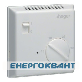 Цифровий термостат Hager EK003 ручне вмикання / вимикання 230В / 8А