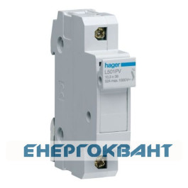 Модульний роз'єднувач запобіжника Hager L501PV L38 до 32А для PV-систем 1P 1000В DC