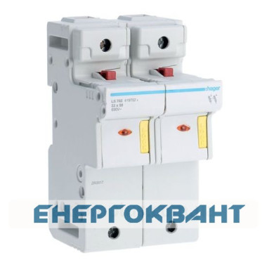Роз'єднувач запобіжників Hager LS702 L58 2P 125A / 690В