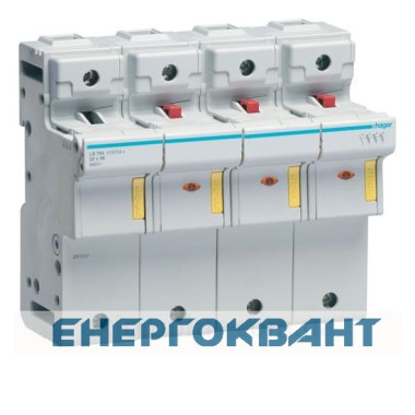 Роз'єднувач запобіжників Hager LS704 L58 3P + N 125A / 690В Роз'єднувач запобіжників Hager LS704 L58 3P + N 125A / 690В