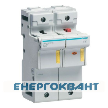 Роз'єднувач запобіжників Hager LS712 L58 1P + N 125A / 690В Роз'єднувач запобіжників Hager LS712 L58 1P + N 125A / 690В