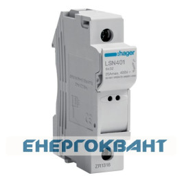 Роз'єднувач запобіжників Hager LSN401 L32 1P 25A / 400В