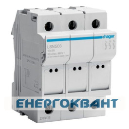 Роз'єднувач запобіжників Hager LSN503 L38 3P 32A / 690В