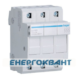 Модульний роз'єднувач запобіжника Hager LU503 L38 3P 32А / 690В