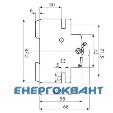 Вимикач навантаження ETI 002423215 SV 280 2р 80A