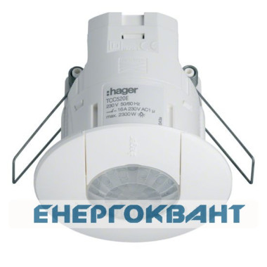 Датчик присутності Hager TCC520E KNX з релейним виходом
