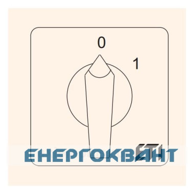 Кулачковий перемикач ETI 004773015 CS 100 91 U (2p «0-1» 100A)
