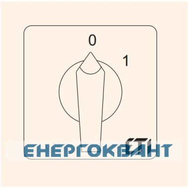 Кулачковий перемикач ETI 004773017 CS 16 10 U (3p «0-1» 16A)