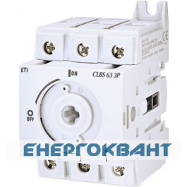 Вимикач навантаження ETI 004661403 CLBS 63 3P 63A «1-0» (без рукоятки)
