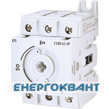 Вимикач навантаження ETI 004661404 CLBS 80 3P 80A «1-0» (без рукоятки)