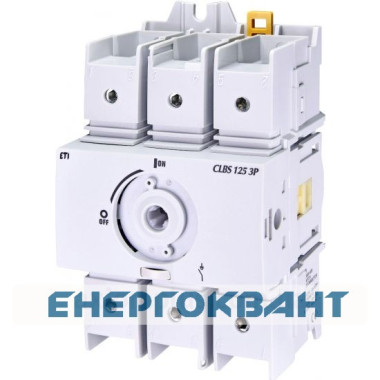 Вимикач навантаження ETI 004661406 CLBS 125 3P 125A «1-0» (без рукоятки) Вимикач навантаження ETI 004661406 CLBS 125 3P 125A «1-0» (без рукоятки)