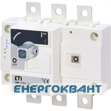 Вимикач навантаження ETI 004661450 LBS 3P 160 ( «1-0» 160А) Вимикач навантаження ETI 004661450 LBS 3P 160 ( «1-0» 160А)