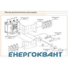 Вимикач навантаження ETI 004661469 LBS 4P 3200 ( «1-0» 3200А)