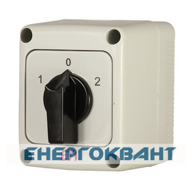 Кулачковий перемикач в корпусі ETI 004773197 CS 25 53 PN (3p «1-0-2» IP65 25A)