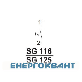 Вимикач ETI 760112108 SG 125 1p 25A (1-0)